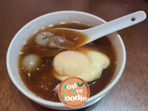 Braised egg with longan