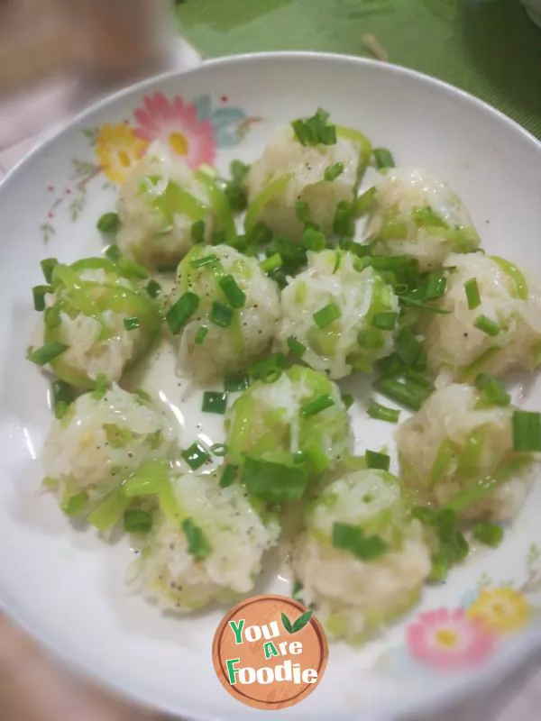 Steamed radish balls