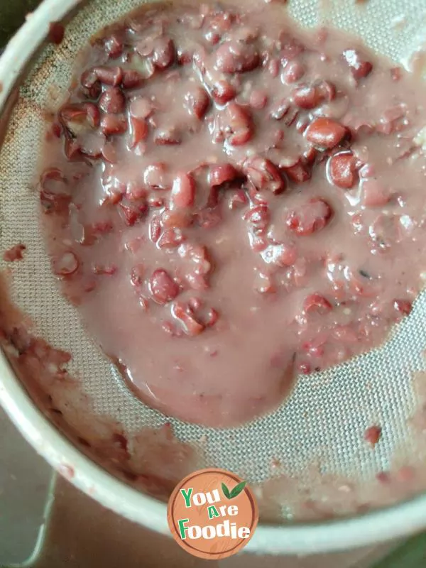 Washed red bean paste