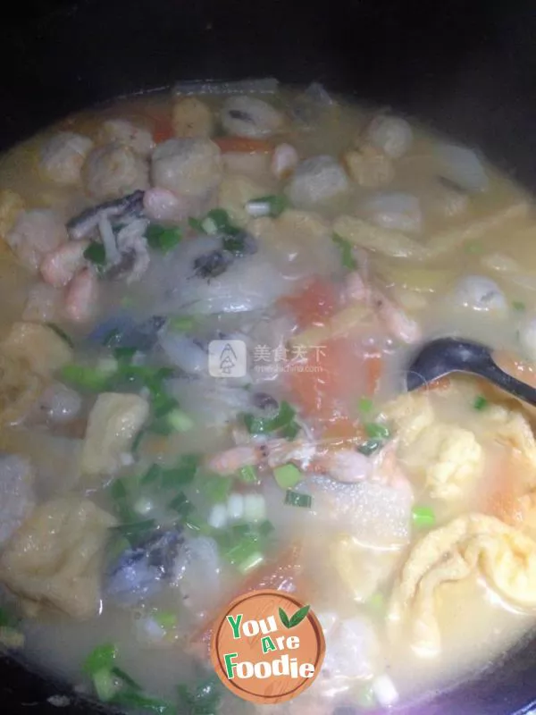 Delicious fish head soup