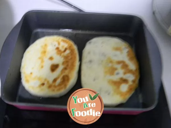 Milk flavored bean paste cake