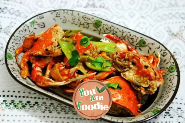 Fried-crab-with-scallion-and-ginger