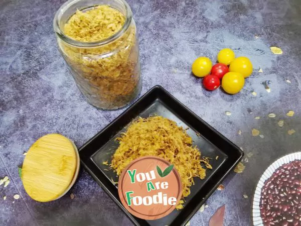 Super simple homemade meat floss, crispy, delicious, and delicious