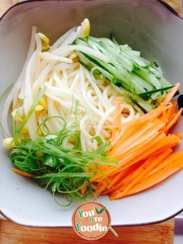 The old Beijing Noodles with Soy Bean Paste