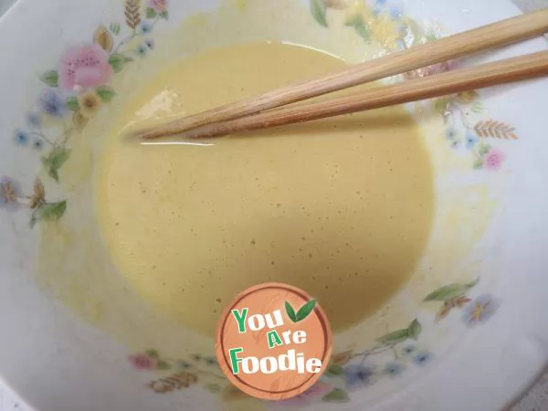 Corn flour egg pancake