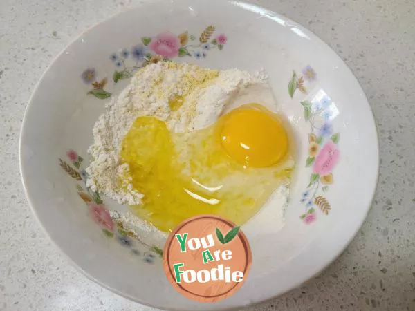 Corn flour egg pancake