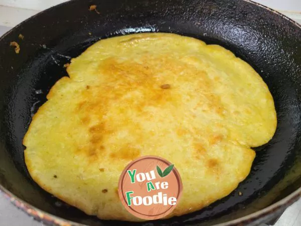 Corn flour egg pancake