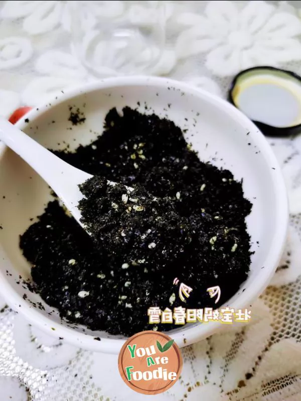 Baby supplementary food: calcium and iron supplement laver powder ❗ Sesame seaweed powder (supplementary food seasoning powder for infants over six months old)