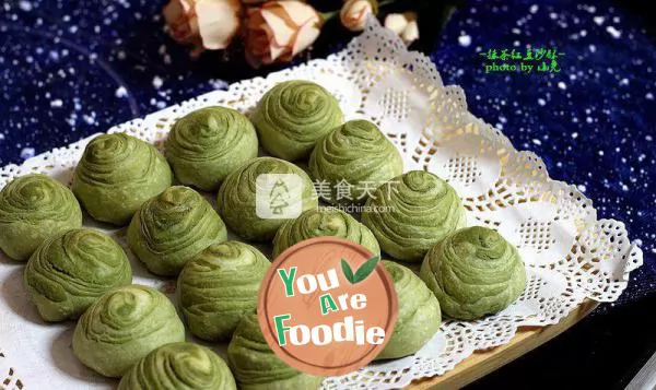 Matcha red bean paste