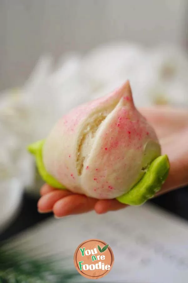 Wufu Longevity Peach Steamed Bun