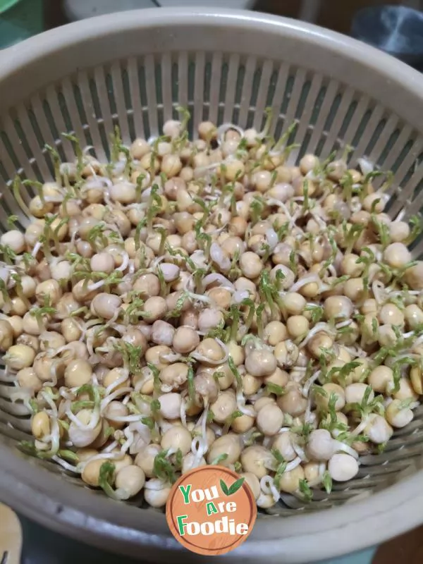 Quick fried pea seedlings (self cultivated pea seedlings)