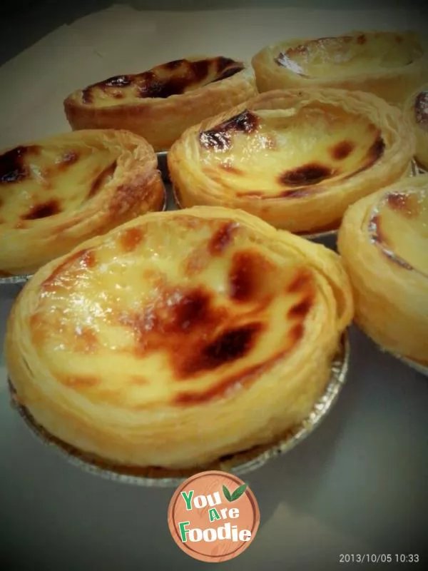 Grape egg tart