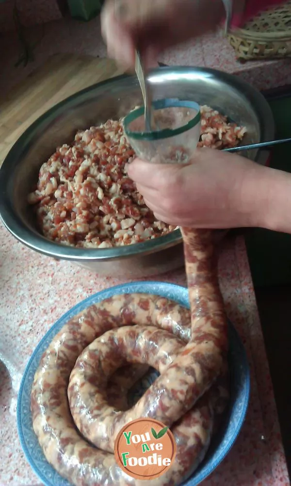 Homemade sausage