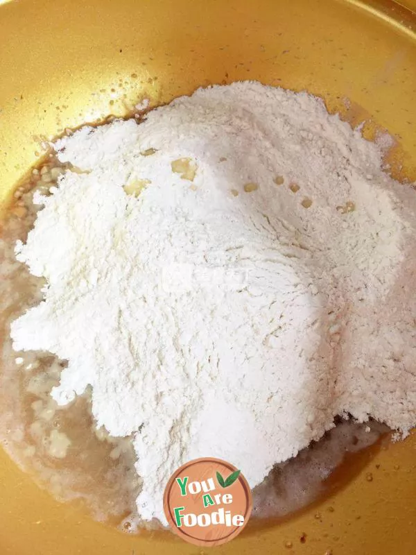 gruel of sweetened fried flour