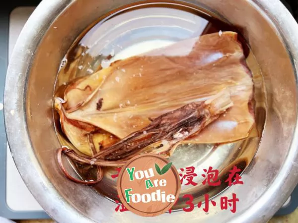 Home cooked squid (dried squid)