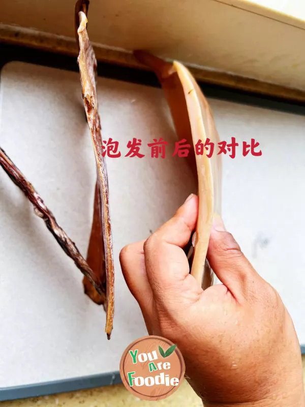 Home cooked squid (dried squid)