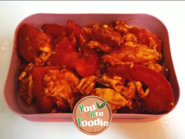 Niuniu's diet - scrambled eggs with tomatoes