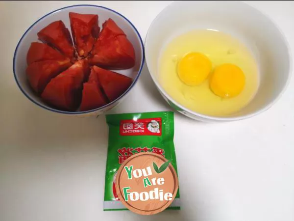 Niuniu's diet - scrambled eggs with tomatoes
