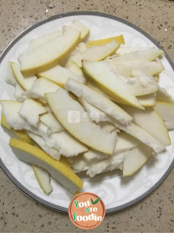 Pomelo peel in cold sauce