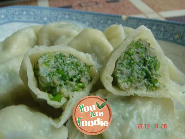 Dumplings stuffed with fennel