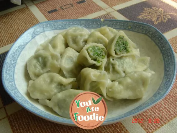 Dumplings stuffed with fennel