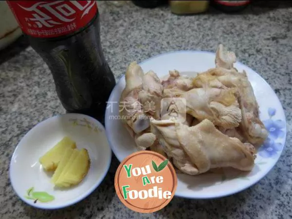 Chicken wing root with cola