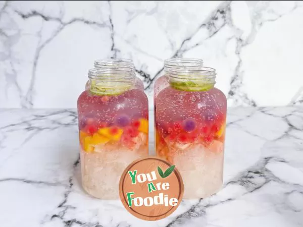 ‼️ Super delicious ? Cool and refreshing white fungus frozen fruit bubble drink