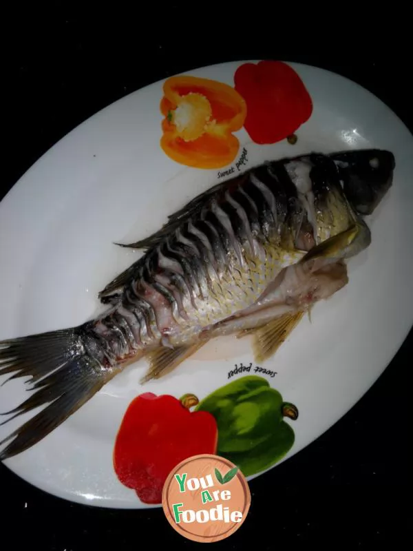 Crucian carp with double pepper