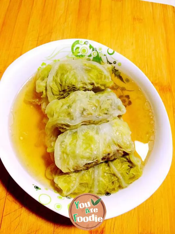 Fragrant cabbage roll