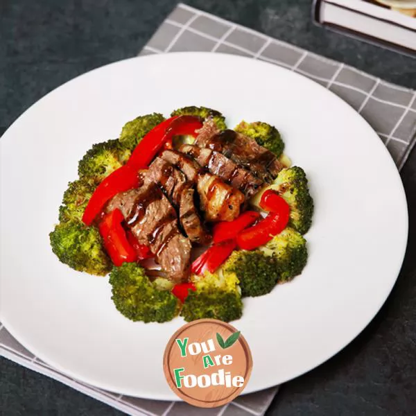 Roast beef fillet with Broccoli