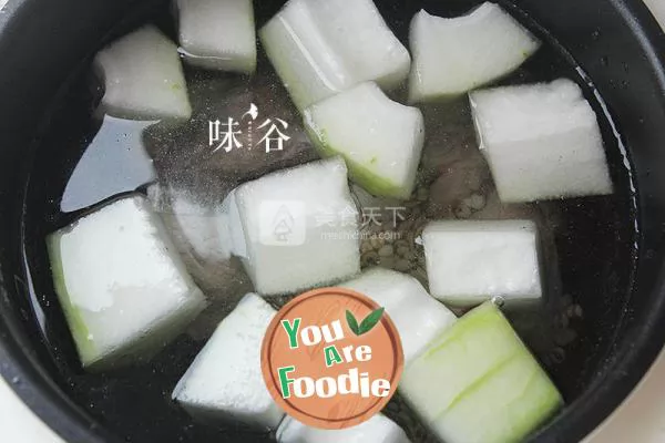 Winter melon and job's tears spareribs soup