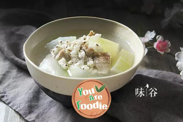 Winter melon and job's tears spareribs soup