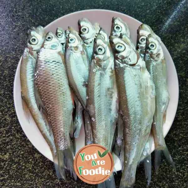 Pan fried small river fish