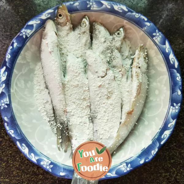 Pan fried small river fish