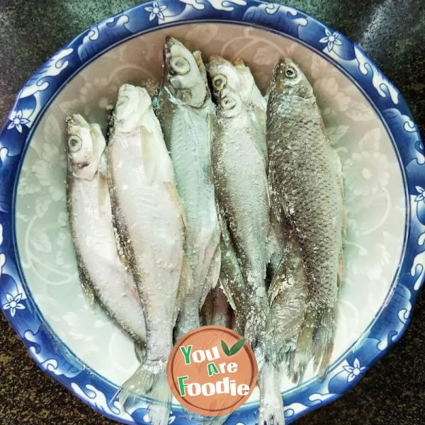 Pan fried small river fish