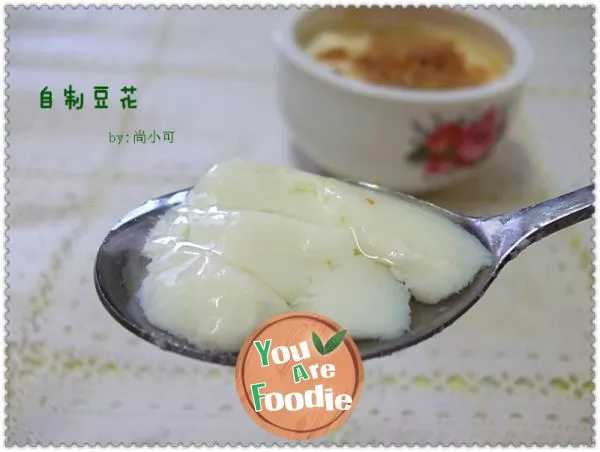 Homemade bean curd