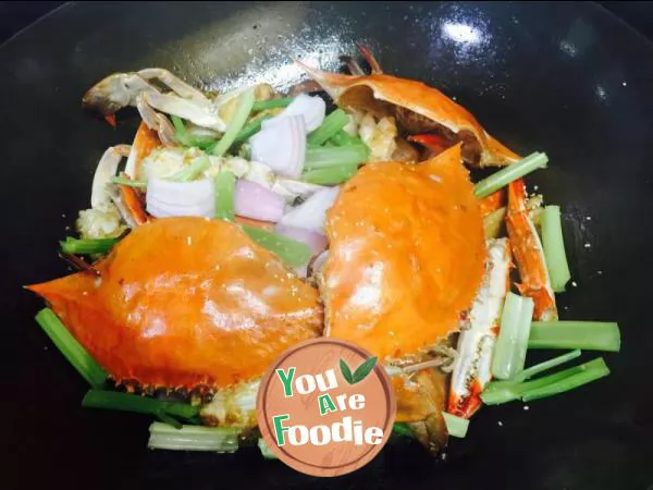 Braised swimming crab