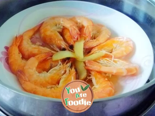 [Yiru private house Festival banquet] simple and delicious steamed prawns with garlic
