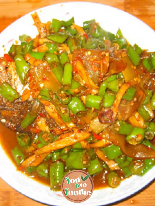 Fish with green pepper and vinegar