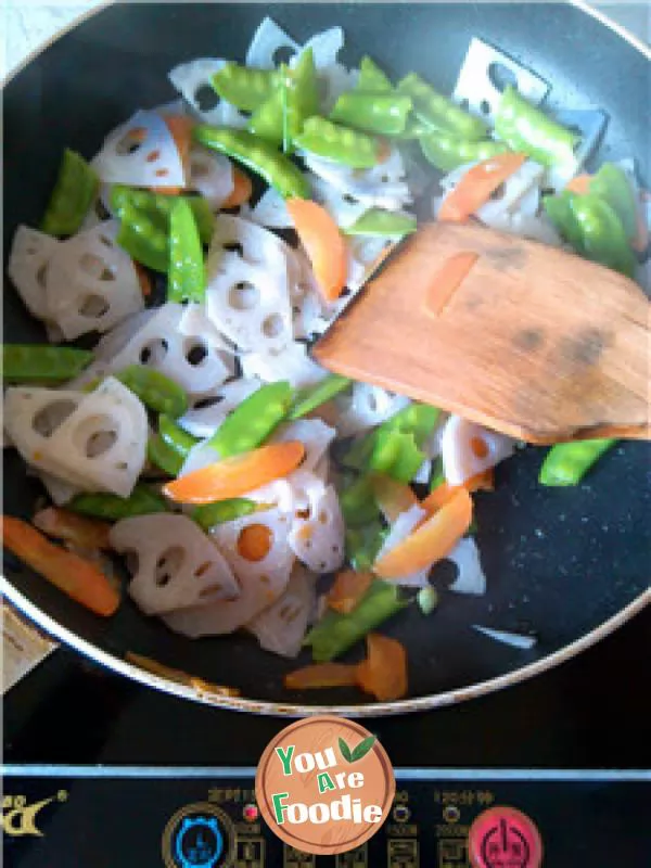 Stir fried lotus pond