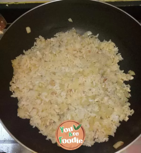 Sausage and Onion Grilled Rice