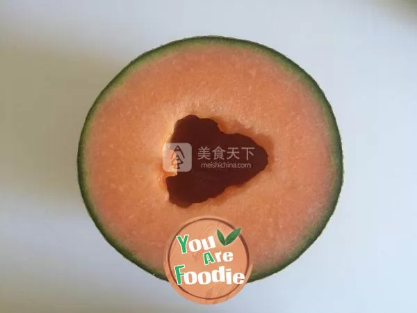 Melon milk ice