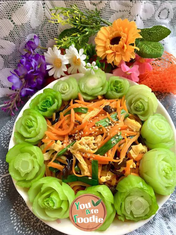 Stir fried carrots with vegetables