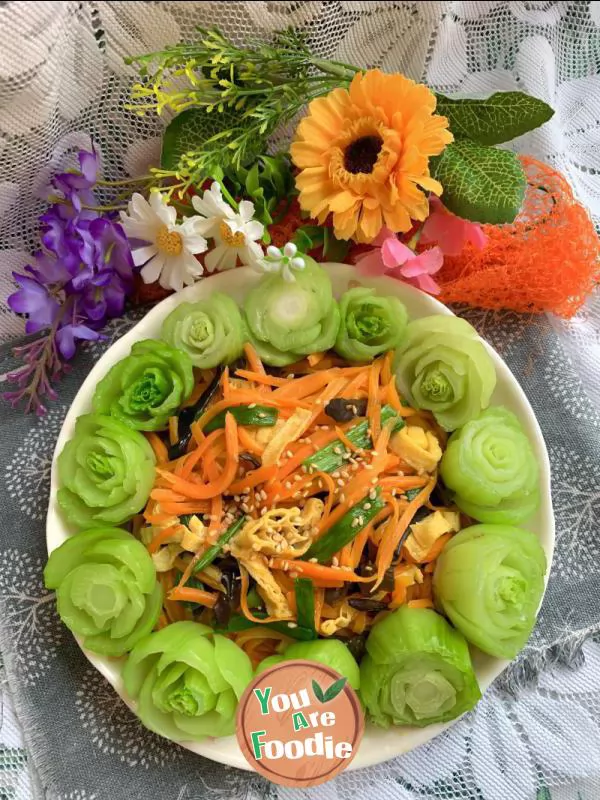 Stir fried carrots with vegetables