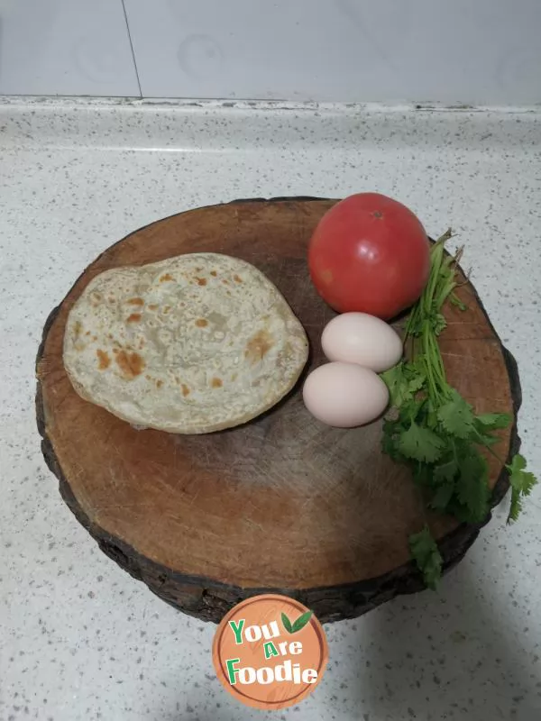 Tomato and egg pancake