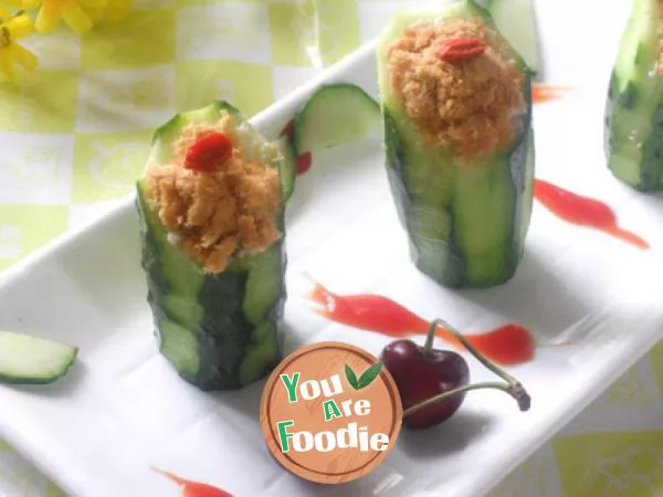 [summer cold dishes] - bean curd stuffed with cucumber