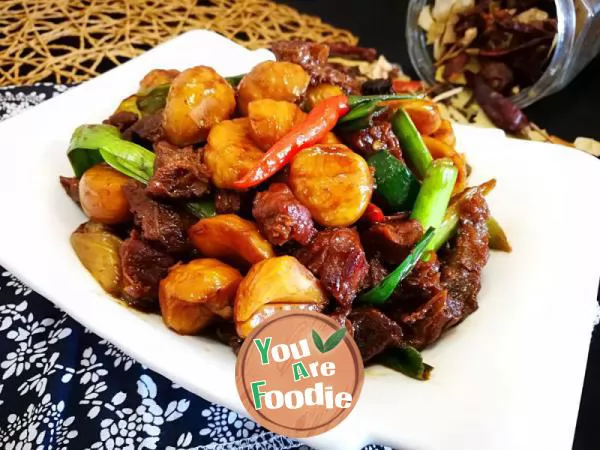 Braised Beef Brisket with chestnuts