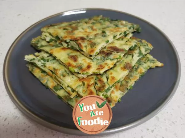 Moon grass egg pancake