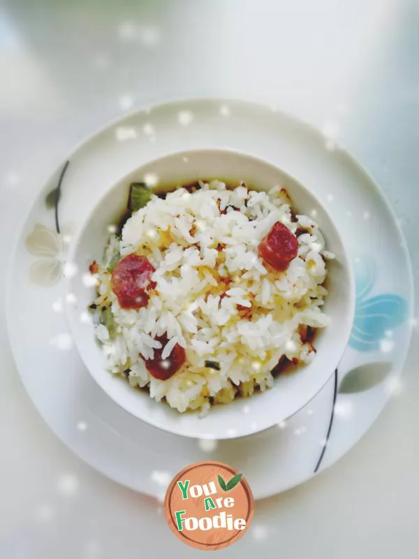 White gourd sausage rice