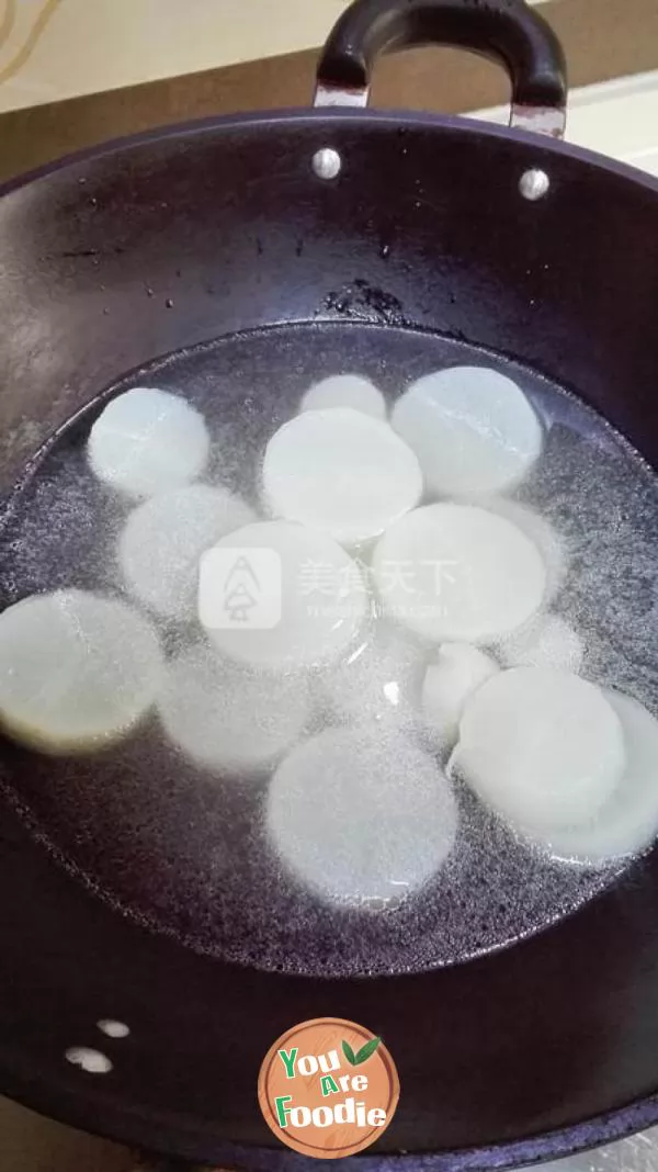 White radish in Abalone Sauce